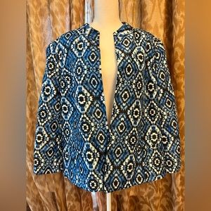 Kasper Blue Print Jacket